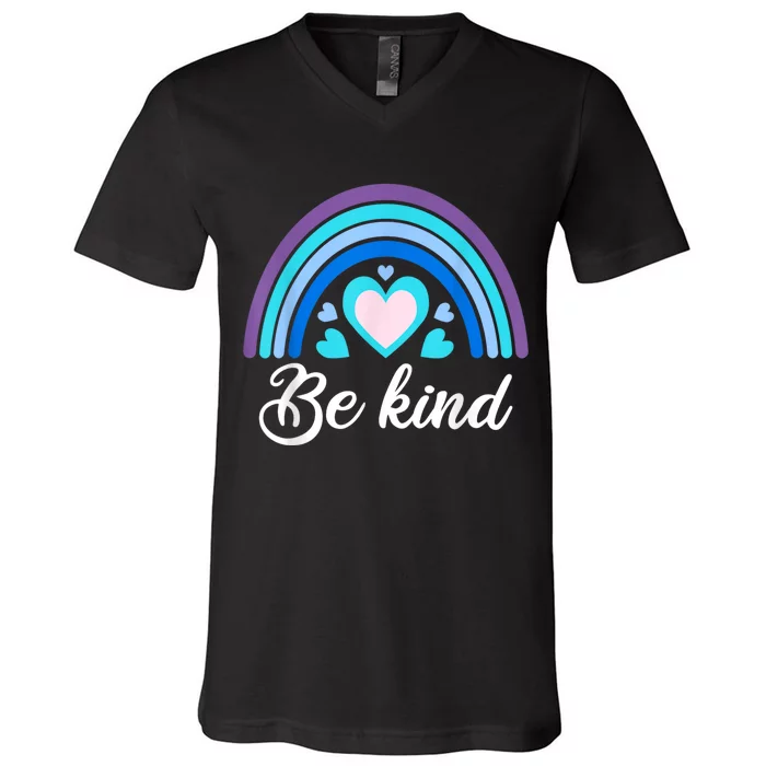 Be Kind Kindness Shirts For Teachers V-Neck T-Shirt