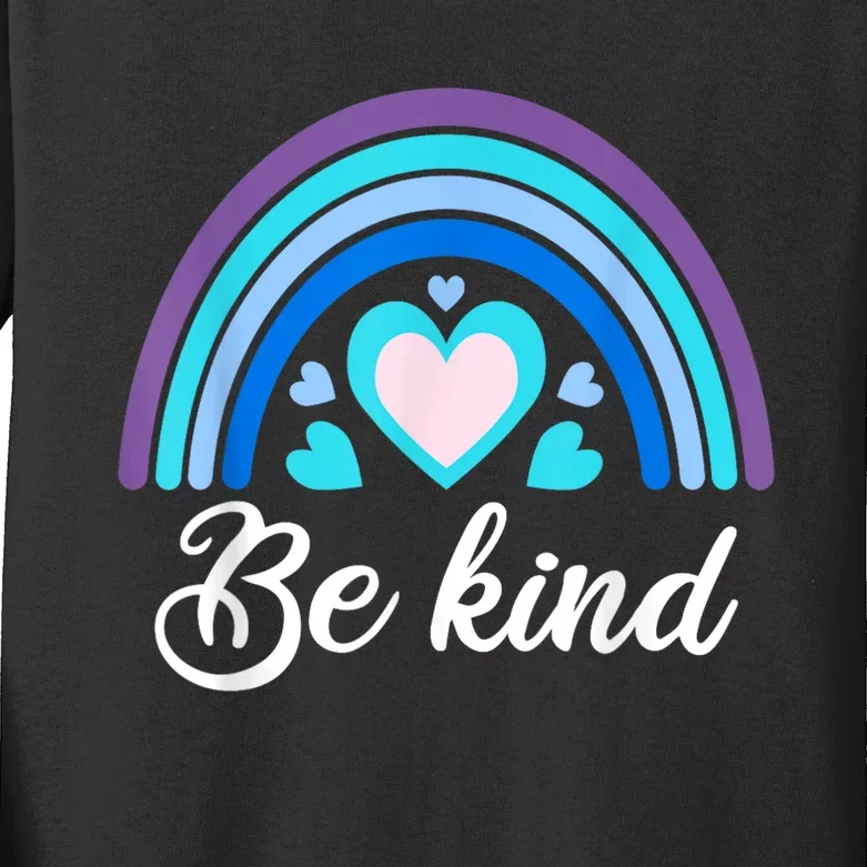 Be Kind Kindness Shirts For Teachers Kids Long Sleeve Shirt