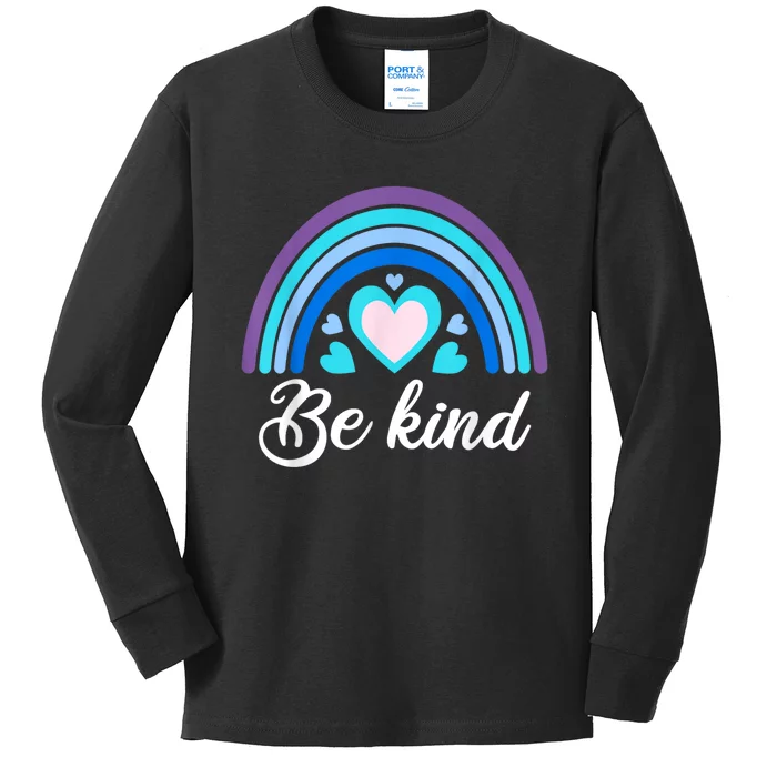 Be Kind Kindness Shirts For Teachers Kids Long Sleeve Shirt