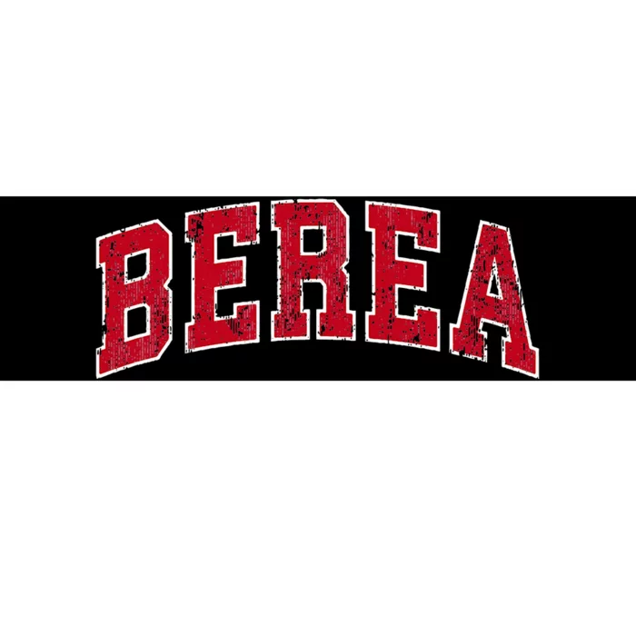 Berea Kentucky Ky Vintage Sports Design Red Design Bumper Sticker