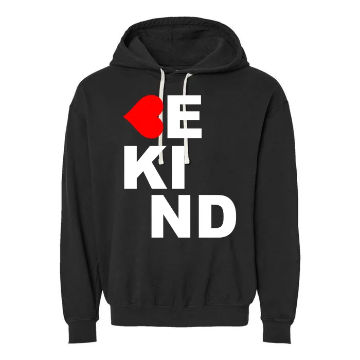 Be Kind Love Heart, Kindness Matters Garment-Dyed Fleece Hoodie