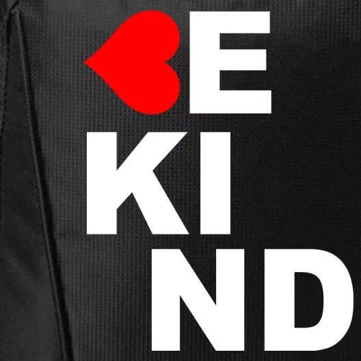 Be Kind Love Heart, Kindness Matters City Backpack