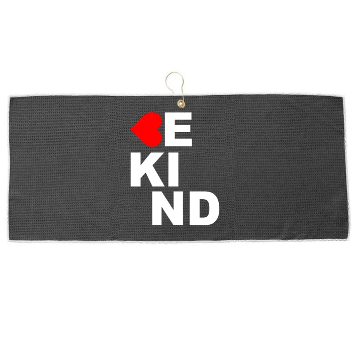 Be Kind Love Heart, Kindness Matters Large Microfiber Waffle Golf Towel