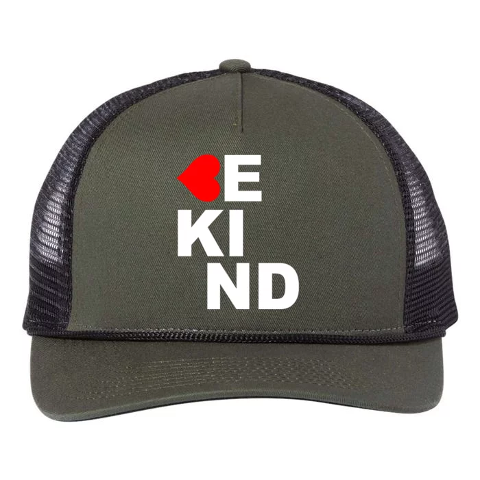 Be Kind Love Heart, Kindness Matters Retro Rope Trucker Hat Cap