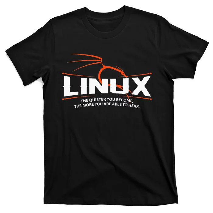 Backtrack Kali Linux Dragon And Tagline T-Shirt