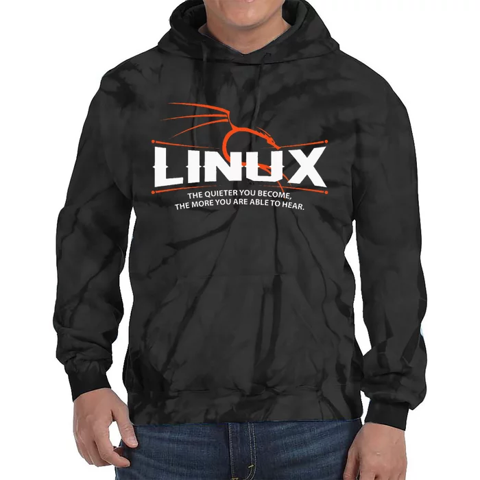 Backtrack Kali Linux Dragon And Tagline Tie Dye Hoodie