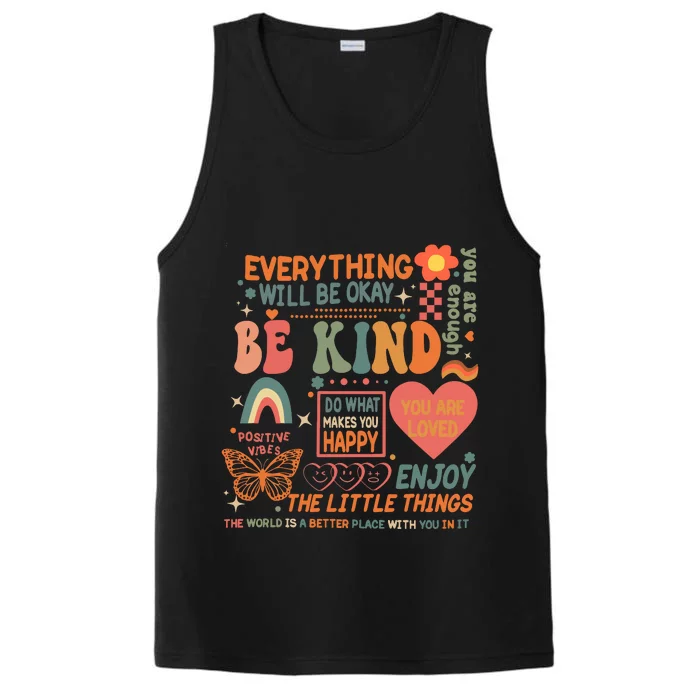 Be Kind Mental Health Awareness Performance Tank