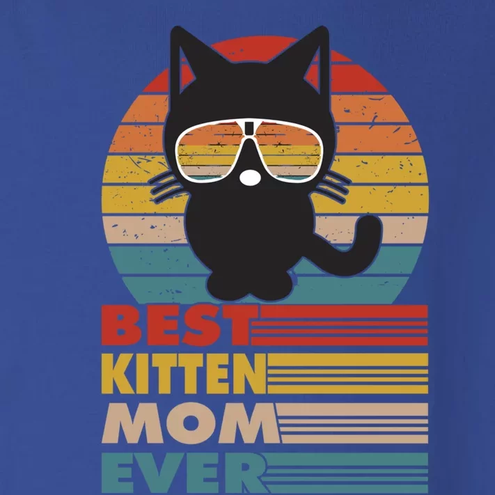 Best Kitten Mom Ever Cat Lover Mothersday Funny Gift Toddler Long Sleeve Shirt