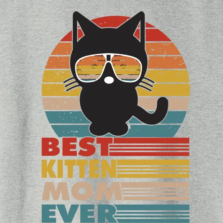 Best Kitten Mom Ever Cat Lover Mothersday Funny Gift Women's Crop Top Tee