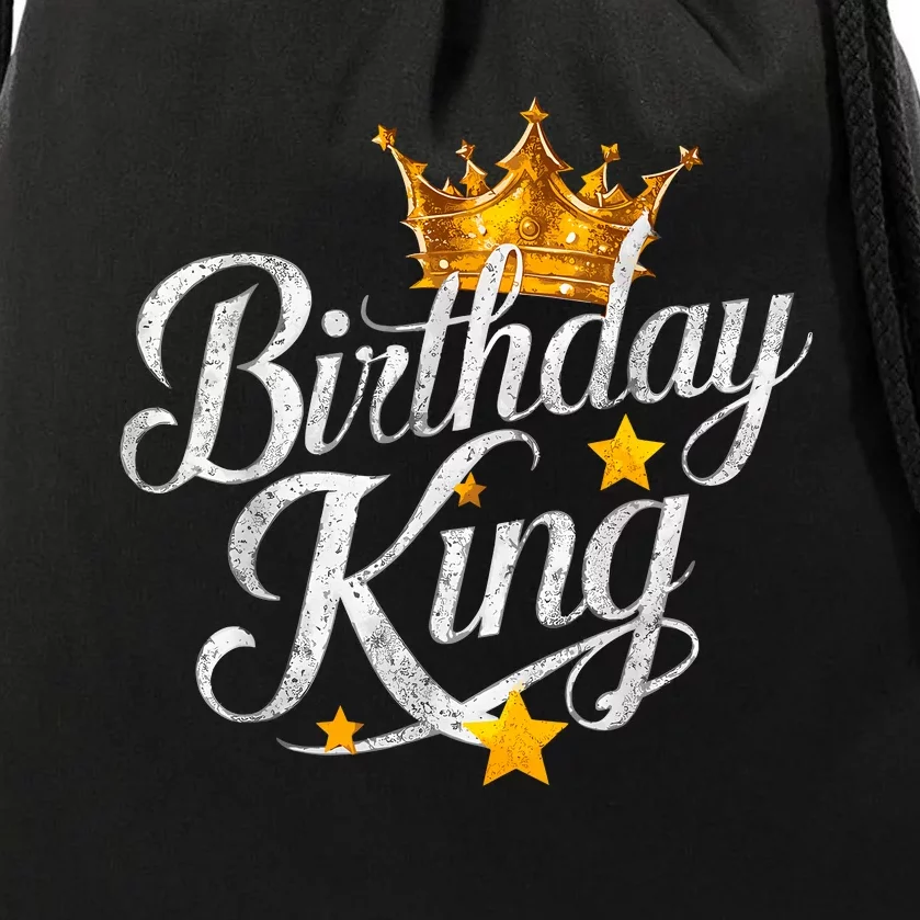 Birthday King Matching Birthday Bday Drawstring Bag