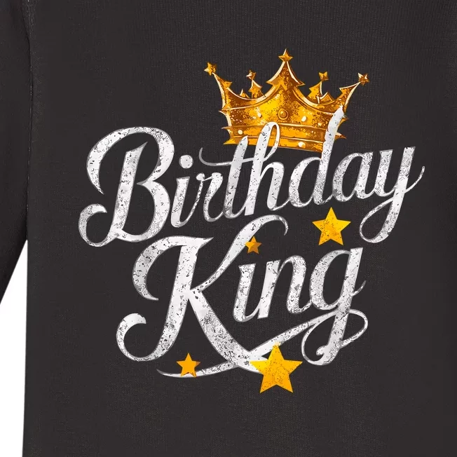 Birthday King Matching Birthday Bday Baby Long Sleeve Bodysuit