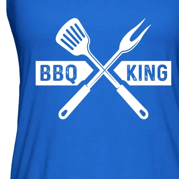 Bbq King Memorial Day Grilling Meat Smoking Gift Ladies Essential Flowy Tank