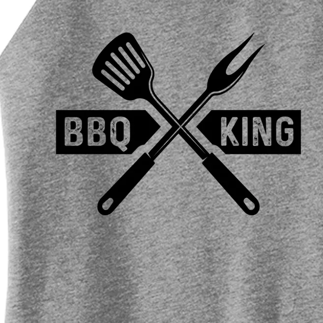 Bbq King Memorial Day Grilling Meat Smoking Gift Women’s Perfect Tri Rocker Tank