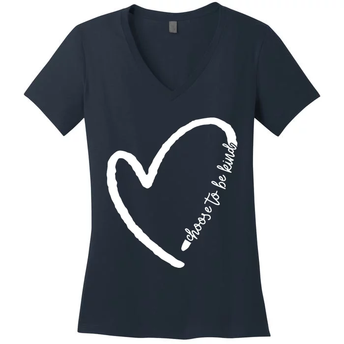 Be Kind Motivational Kindness Inspirational Encouragement Women's V-Neck T-Shirt