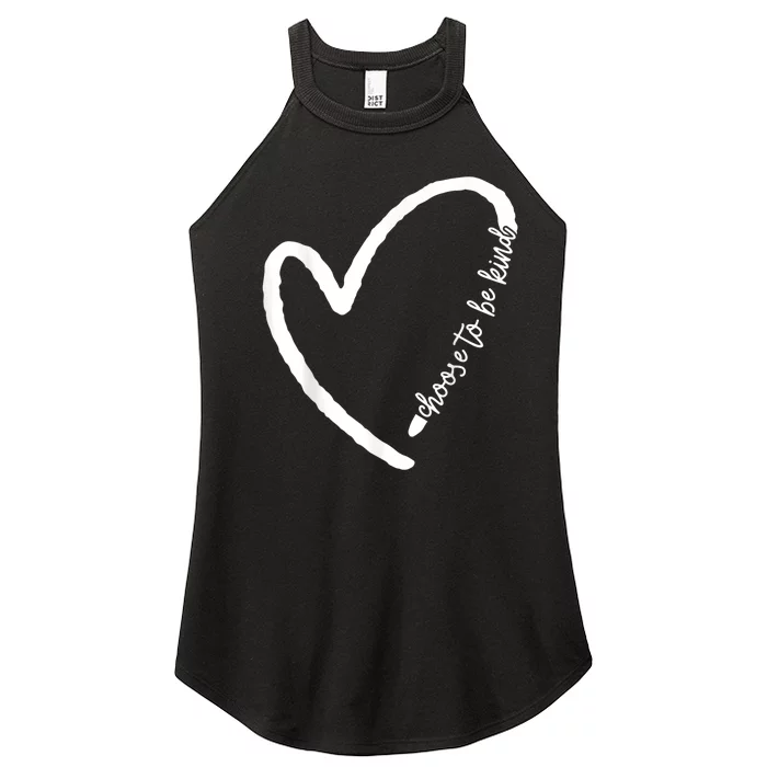 Be Kind Motivational Kindness Inspirational Encouragement Women’s Perfect Tri Rocker Tank