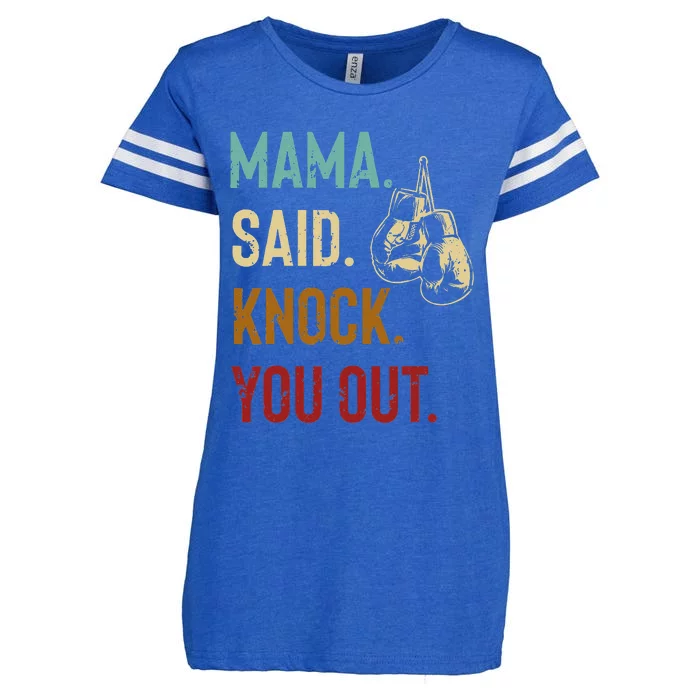 Boxing Kickboxing Mama Said Knock You Out Enza Ladies Jersey Football T-Shirt