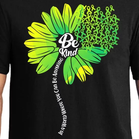 Be Kind Mental Health Awareness Flower Pajama Set