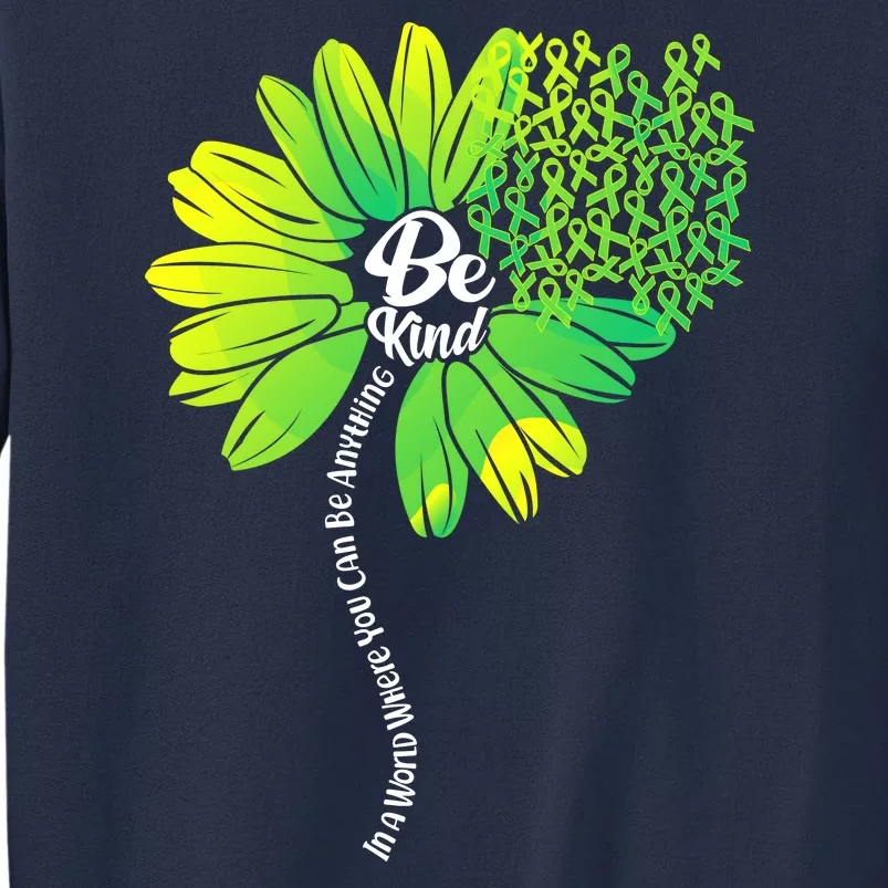 Be Kind Mental Health Awareness Flower Sweatshirt