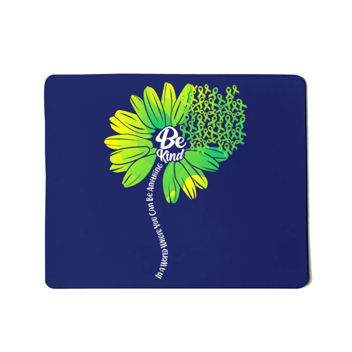 Be Kind Mental Health Awareness Flower Mousepad