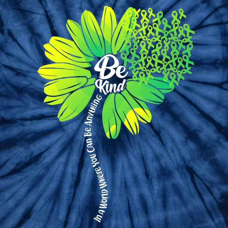 Be Kind Mental Health Awareness Flower Tie-Dye T-Shirt