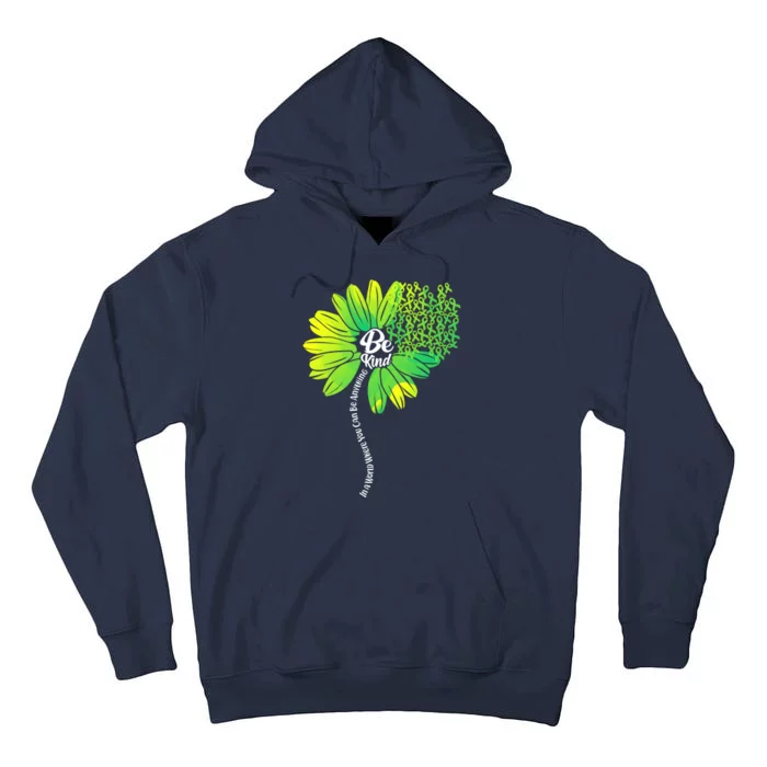 Be Kind Mental Health Awareness Flower Tall Hoodie