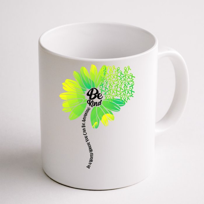 Be Kind Mental Health Awareness Flower Front & Back Coffee Mug