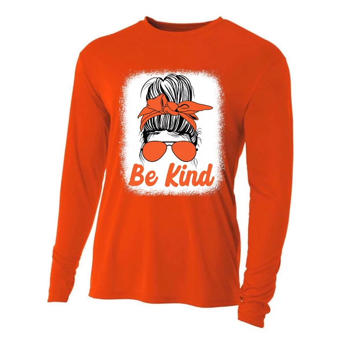 Be Kind Messy Unity Day Orange Anti Bullying Kids Unity Day Cooling Performance Long Sleeve Crew