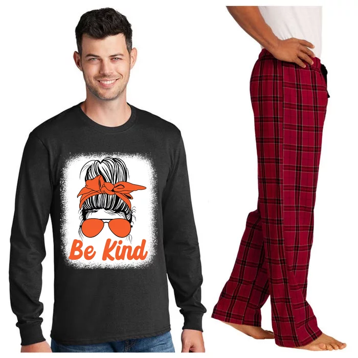 Be Kind Messy Unity Day Orange Anti Bullying Kids Unity Day Long Sleeve Pajama Set