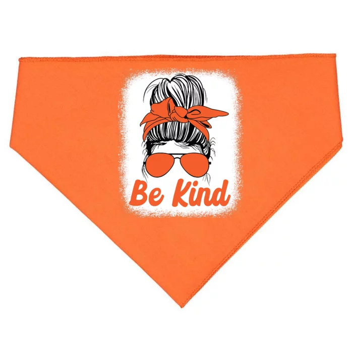 Be Kind Messy Unity Day Orange Anti Bullying Kids Unity Day USA-Made Doggie Bandana