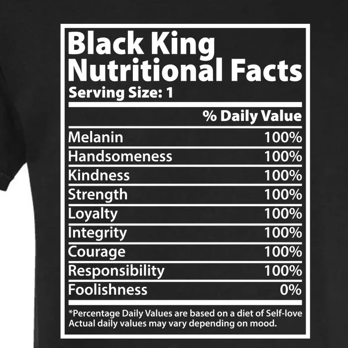 Black King Nutritional Facts Black History Pride Garment-Dyed Heavyweight T-Shirt