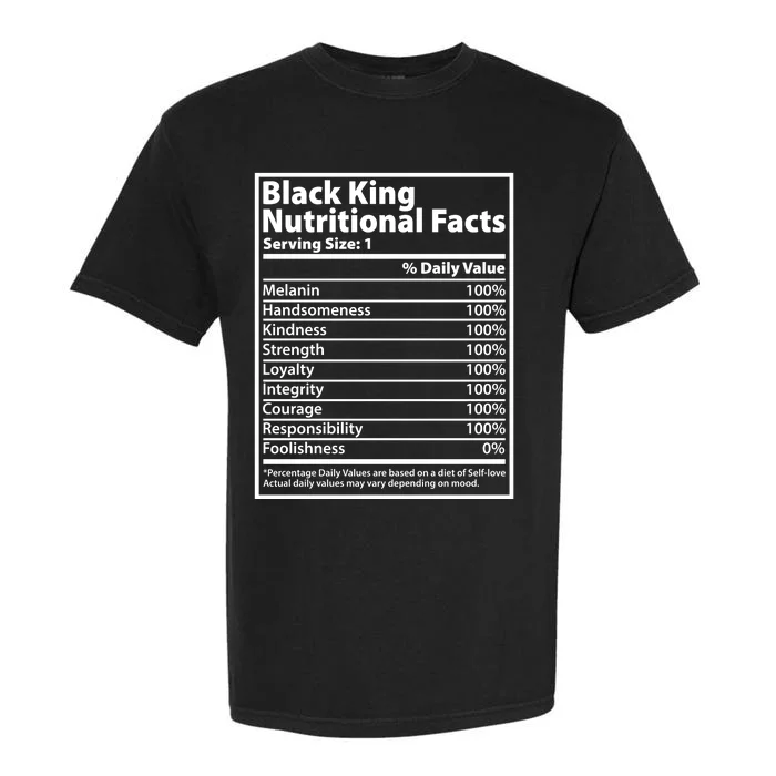 Black King Nutritional Facts Black History Pride Garment-Dyed Heavyweight T-Shirt