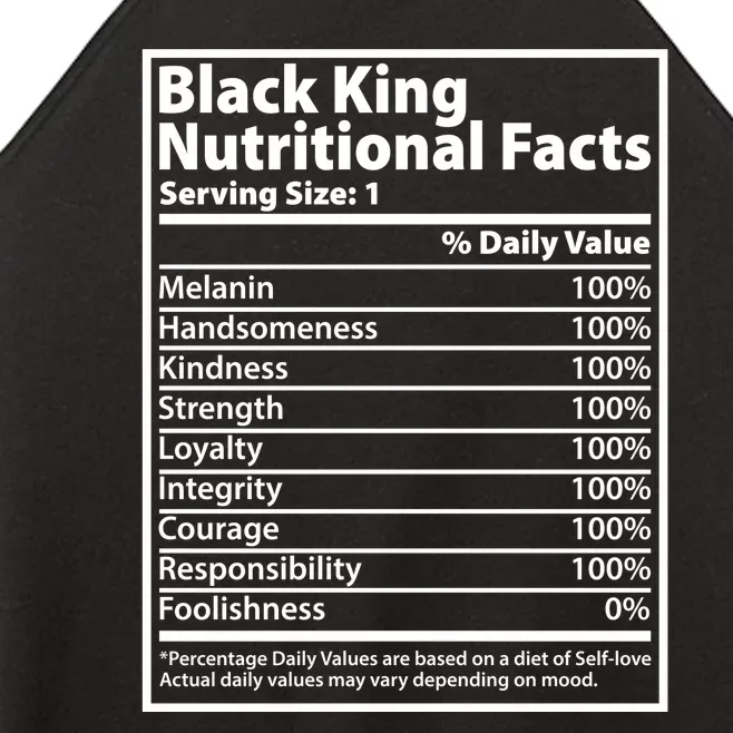 Black King Nutritional Facts Black History Pride Women’s Perfect Tri Rocker Tank