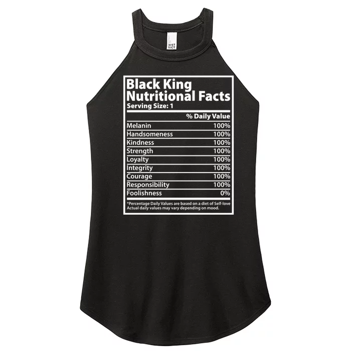 Black King Nutritional Facts Black History Pride Women’s Perfect Tri Rocker Tank