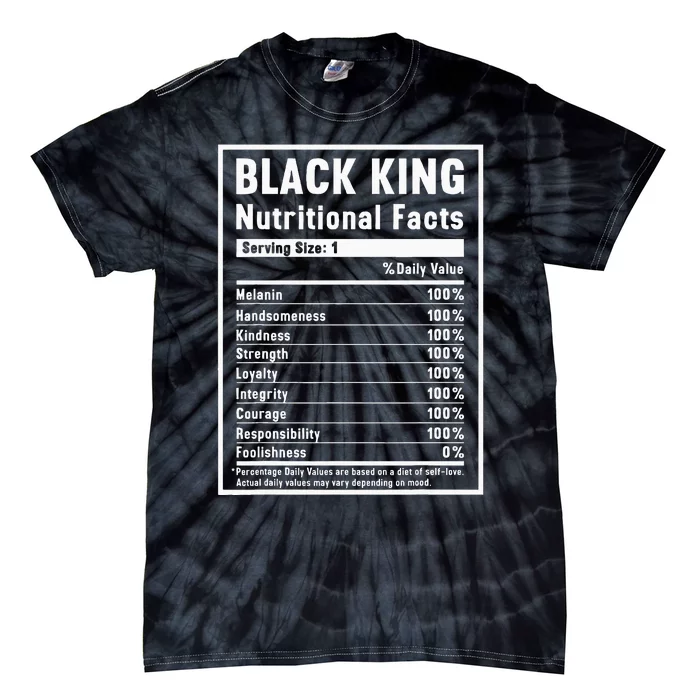 Black King Nutritional Facts Tie-Dye T-Shirt