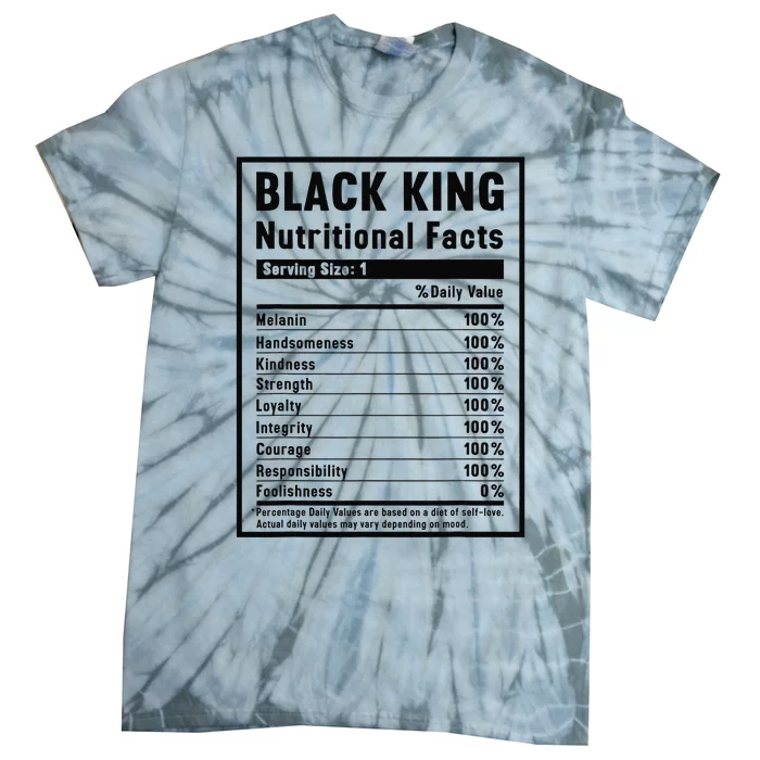 Black King Nutritional Facts Tie-Dye T-Shirt