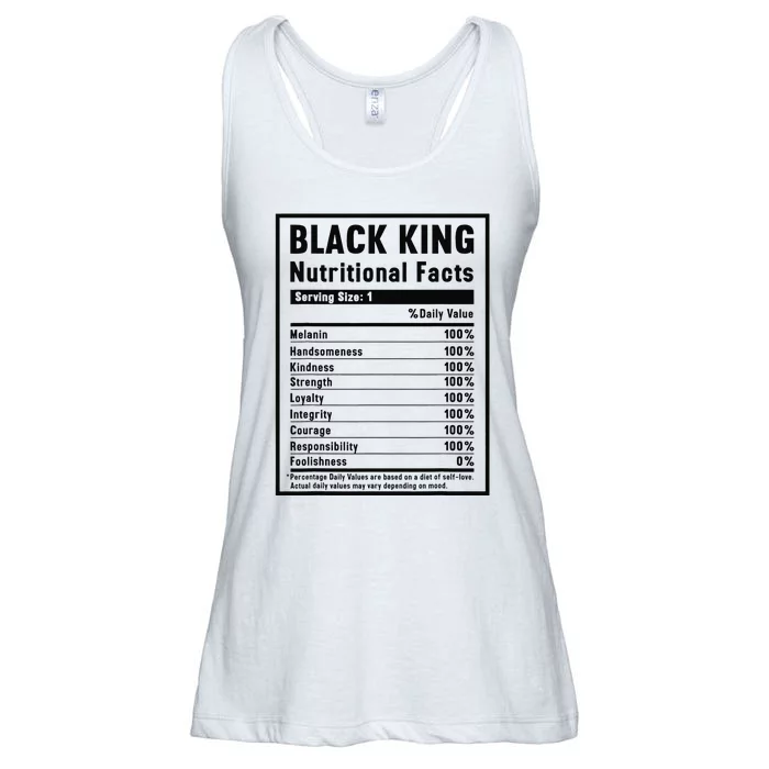 Black King Nutritional Facts Ladies Essential Flowy Tank