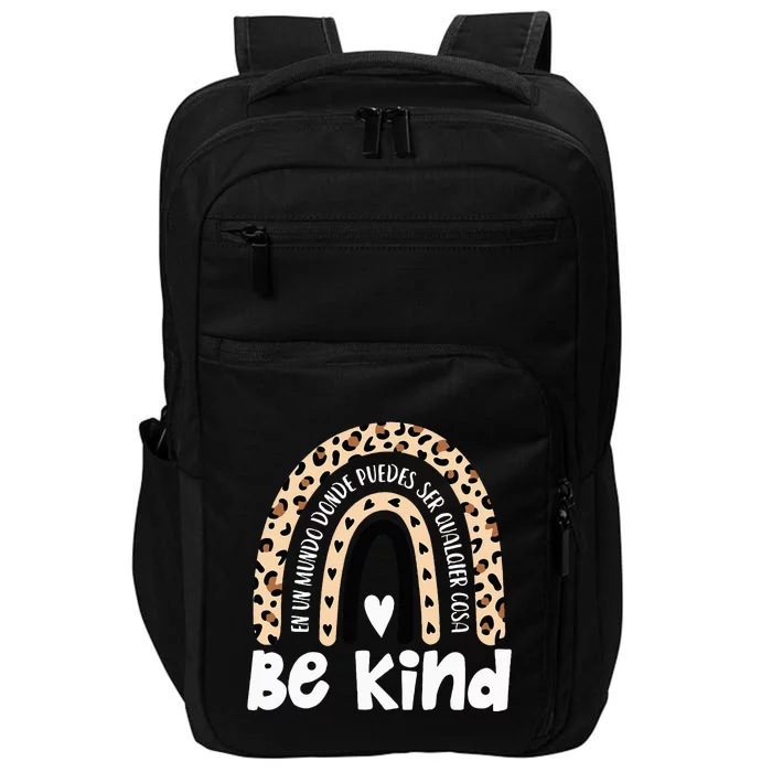 Be Kind Orange Unity Day Rainbow ASL Sé Amble Spanish Crew Impact Tech Backpack