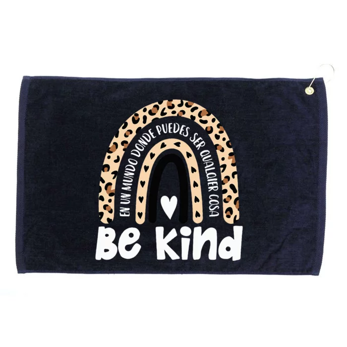 Be Kind Orange Unity Day Rainbow ASL Sé Amble Spanish Crew Grommeted Golf Towel