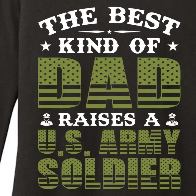 Best Kind Of Dad Raised A US Army Soldier Womens CVC Long Sleeve Shirt