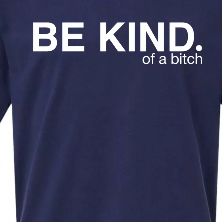 Be Kind Of A Bitch Funny Sueded Cloud Jersey T-Shirt