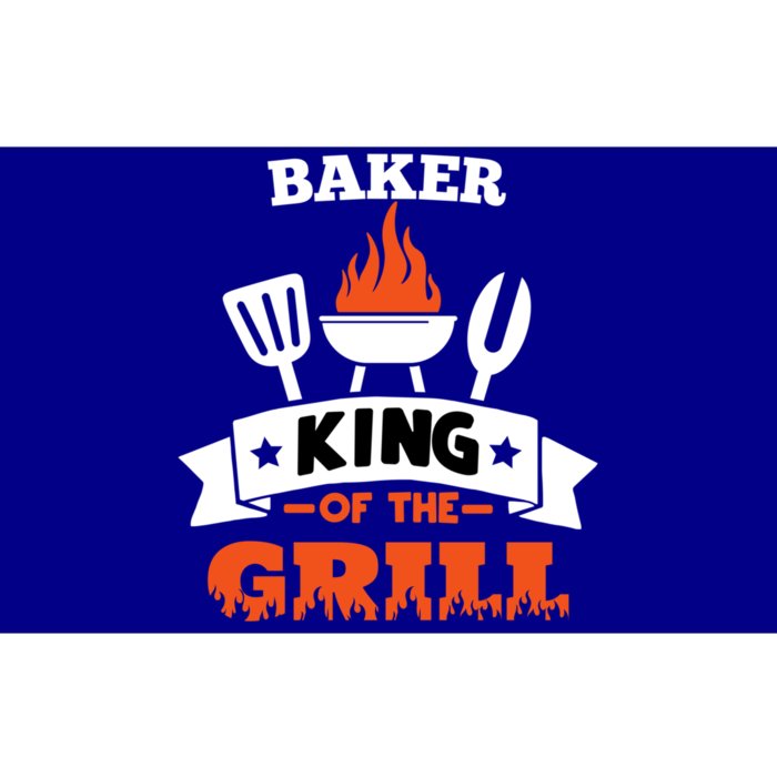 Baker King Of The Grill Grilling Bbq Chef Master Cooking Gift Bumper Sticker