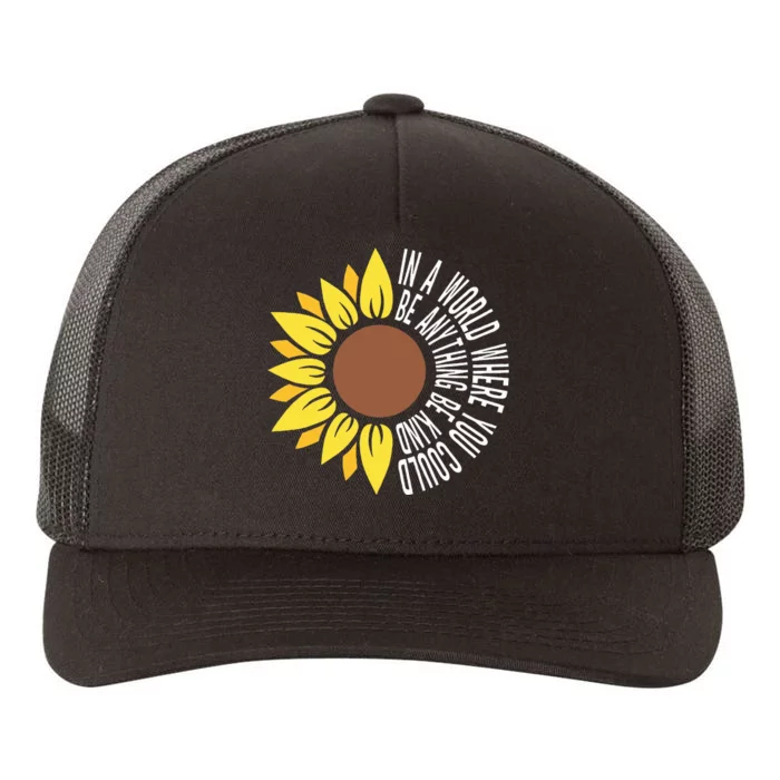 Be Kind Orange Flower Anti Bullying Awareness Unity Day Yupoong Adult 5-Panel Trucker Hat