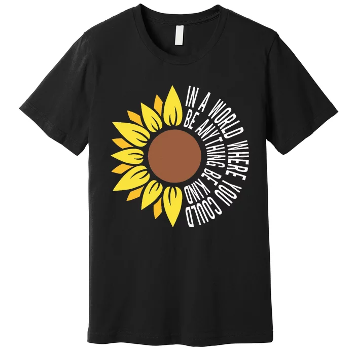 Be Kind Orange Flower Anti Bullying Awareness Unity Day Premium T-Shirt