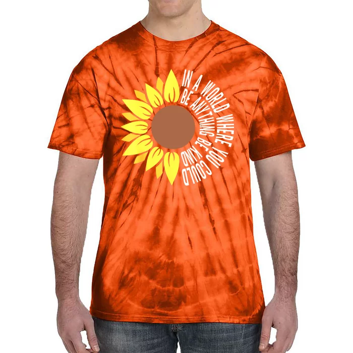 Be Kind Orange Flower Anti Bullying Awareness Unity Day Tie-Dye T-Shirt