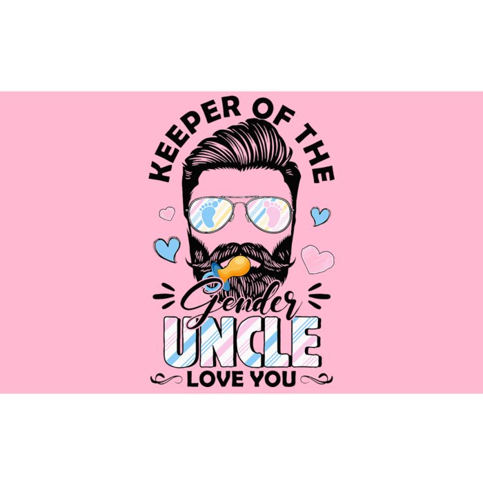 Beard Keeper Of Gender Uncle Loves You Gender Reveal Bumper Sticker