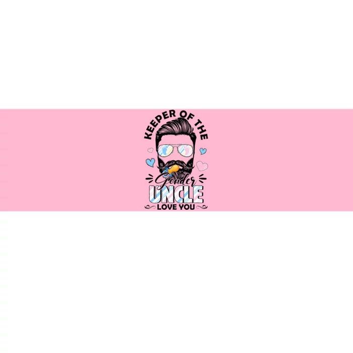 Beard Keeper Of Gender Uncle Loves You Gender Reveal Bumper Sticker