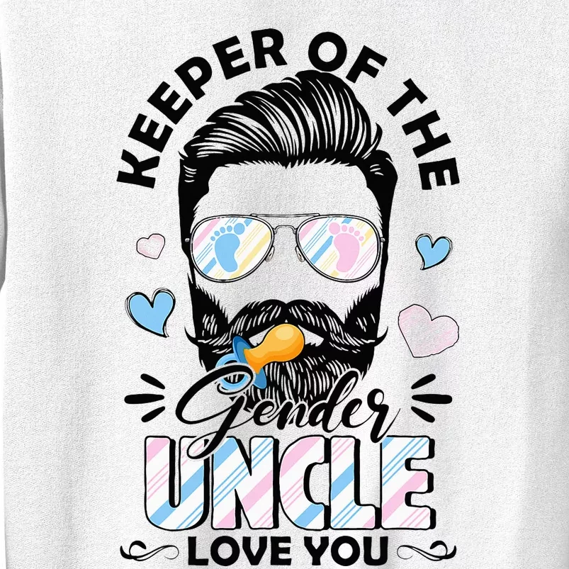 Beard Keeper Of Gender Uncle Loves You Gender Reveal Sweatshirt