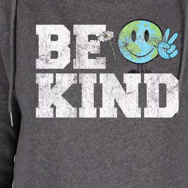 Be Kind Peace on Earth Anti Bullying UNITY DAY Orange Womens Funnel Neck Pullover Hood