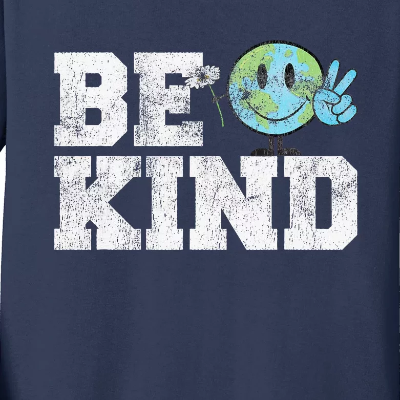 Be Kind Peace on Earth Anti Bullying UNITY DAY Orange Kids Long Sleeve Shirt