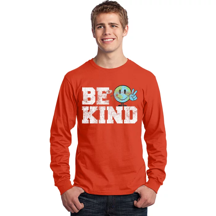 Be Kind Peace on Earth Anti Bullying UNITY DAY Orange Long Sleeve Shirt